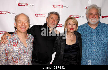 Dan Butler, David Garrison, Julie Halston, and Richard Masur After party for Primary Stages World Premiere of  'Olive and the Bitter Herbs'  by Charles Busch, held at 48 Lounge. New York City, USA - 16.08.11 Stock Photo