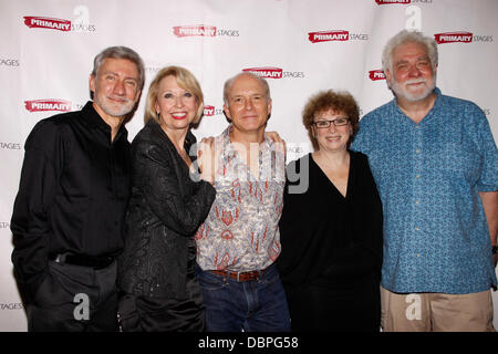 David Garrison, Julie Halston, Dan Butler, Marcia Jean Kurtz, and Richard Masur After party for Primary Stages World Premiere of  'Olive and the Bitter Herbs'  by Charles Busch, held at 48 Lounge. New York City, USA - 16.08.11 Stock Photo