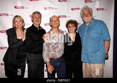 Julie Halston, David Garrison, Dan Butler, Marcia Jean Kurtz, and Richard Masur After party for Primary Stages World Premiere of  'Olive and the Bitter Herbs'  by Charles Busch, held at 48 Lounge. New York City, USA - 16.08.11 Stock Photo