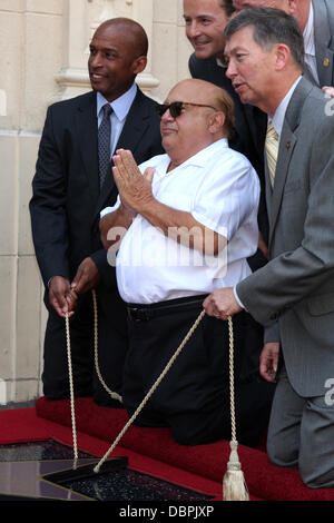 Danny DeVito  Danny DeVito is honoured with a star on the Hollywood Walk of Fame, held on Hollywood Boulevard Los Angeles, California - 18.08.11 Stock Photo