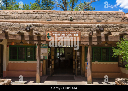 Visitor Center at Bandelier National, Monument, near Los Alamos, New Mexico, USA Stock Photo