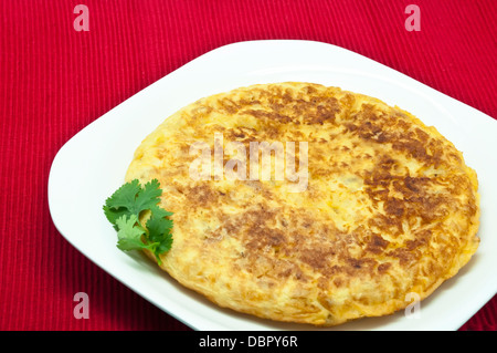 Spanish Potato Omelet Stock Photo