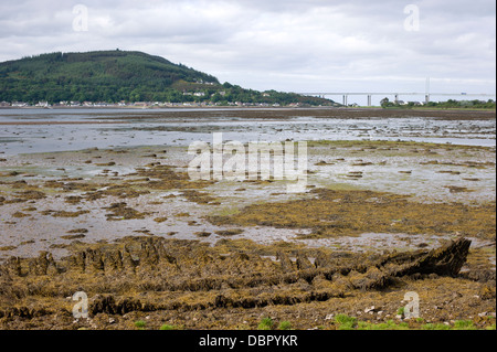 Looking across the Beauly Firth towards North Kessock and the Kessock Bridge near Inverness from Clachnaharry Stock Photo