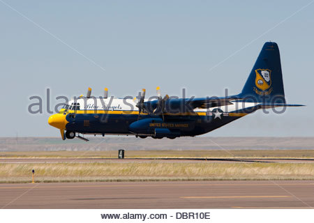 Blue Angels Fat Albert take off with JATO solid rocket boosters Stock