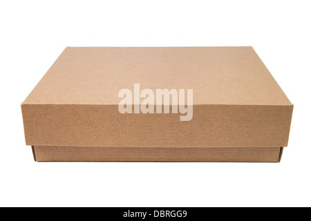 Brown cardboard box Stock Photo