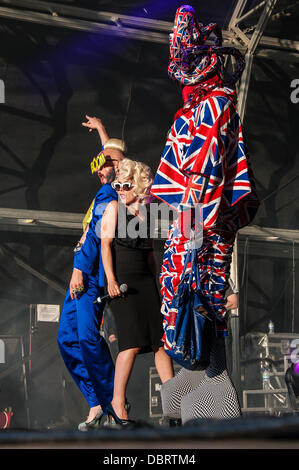 Brighton, UK, 3rd August 2013. Paloma Faith performs at Brighton Pride in Preston Park, Brighton photo Credit: Julia Claxton/Alamy Live News Stock Photo