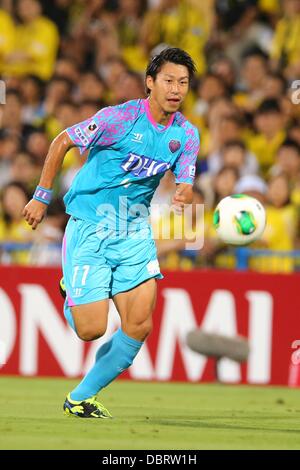 Yohei Toyoda (Sagan), AUGUST 3, 2013 - Football / Soccer : 2013 J.LEAGUE Division 1 match between Kashiwa Reysol 2-1 Sagan Tosu at Hitachi Kashiwa Stadium, Chiba, Japan. Credit:  AFLO SPORT/Alamy Live News Stock Photo