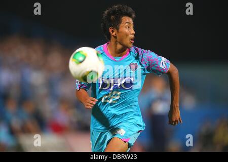 Kei Ikeda (Sagan), AUGUST 3, 2013 - Football / Soccer : 2013 J.LEAGUE Division 1 match between Kashiwa Reysol 2-1 Sagan Tosu at Hitachi Kashiwa Stadium, Chiba, Japan. Credit:  AFLO SPORT/Alamy Live News Stock Photo