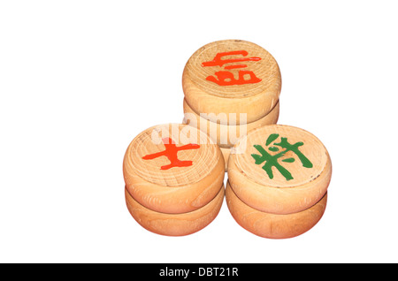 chessmen of chinese chess china Stock Photo