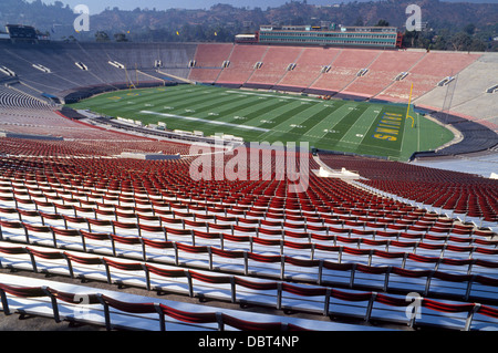 One of the best known athletic stadiums in the USA is the Rose Bowl in Pasadena, California, site of the annual college football game of the same name Stock Photo