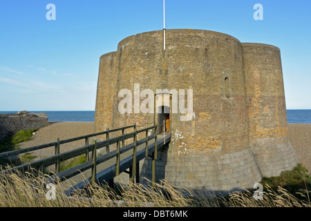 Martello Tower, Slaughden, Aldeburgh, Suffolk, UK Stock Photo