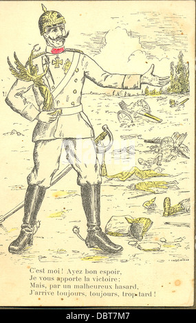 World War One French postcard Stock Photo