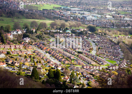 A modern high density housing development in Malvern Wells, Worcestershire, England, UK Stock Photo