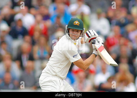 Manchester, UK. 04th Aug, 2013. Steven Smith during day four of the Investec Ashes 4th test match at Old Trafford Cricket Ground, on August 04, 2013 in London, England. Credit:  Mitchell Gunn/ESPA/Alamy Live News Stock Photo