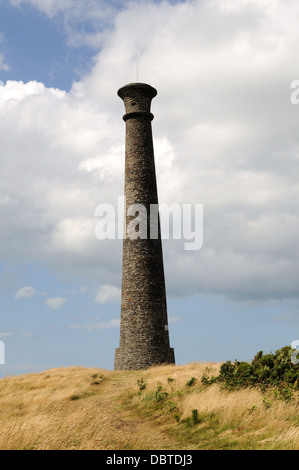 Monument built in 1832 in memory of The Duke of Wellington on Pen Dinas Hill  Fort Aberystwyth Wales Cymru UK GB Stock Photo