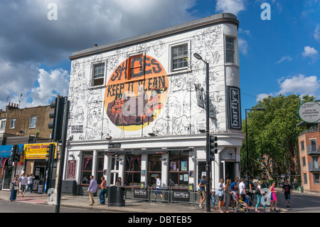 'Barfly', a live music bar and club  (renowned for hosting upcoming music talent) in Camden, London, UK. Stock Photo