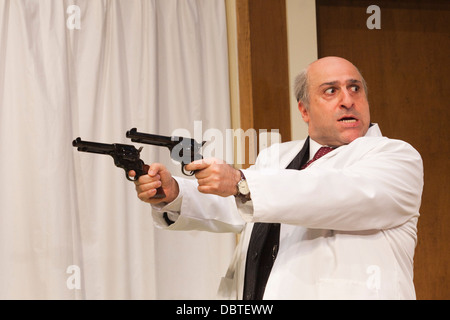 What the Butler Saw by Joe Orton and directed by Sean Foley, Vaudeville Theatre London Stock Photo