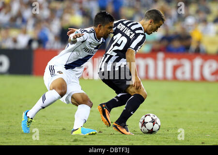 Los Angeles, California, USA. 3rd Aug, 2013. August 3, 2013 Los Angeles, California: Juventus forward Sebastian Giovinco (12) moves the ball in action during Match 6 of the Guinness International Champions Cup Soccer game between Juventus and LA Galaxy at Dodger Stadium on August 3, 2013 in Los Angeles, California. Rob Carmell/CSM/Alamy Live News Stock Photo