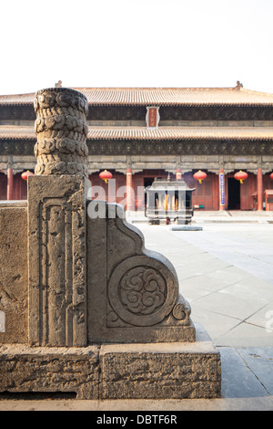 dai temple in china taishan ancient buildings was magnificent Stock Photo