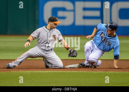 BEN ZOBRIST TAMPA BAY RAYS ACTION SIGNED 8x10