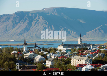 City view, Reykjavik, Iceland, Polar Regions Stock Photo