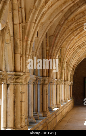 The Cloister, The Cistercian Abbey of Noirlac, Bruere-Allichamps, Cher, Centre, France, Europe Stock Photo