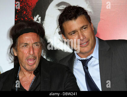 Al Pacino and Steven Bauer 'Scarface' Blu-Ray DVD Release Party hosted by Ciroc held at Belasco Theatre Los Angeles, California - 23.08.11 Stock Photo