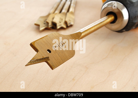 Wood drill bit Stock Photo