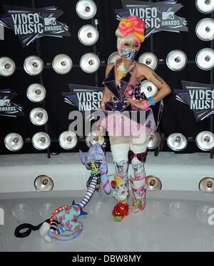 Nicki Minaj  2011 MTV Video Music Awards held at LA Live - Arrivals Los Angeles, California - 28.08.11 Stock Photo