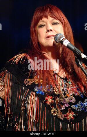 Sonia Kristina of Curved Air performing at the Rhythm Festival ...