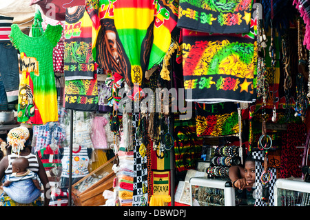 market stall, central market, Lome, Togo Stock Photo