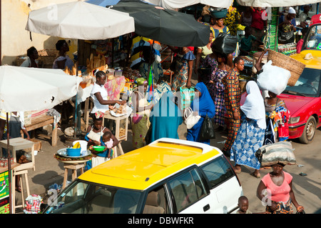 street scene, central market, Lome, Togo Stock Photo