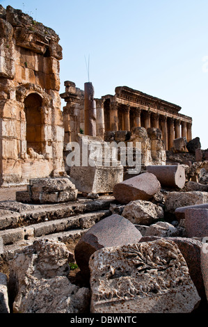 Archaeological site of Baalbek, UNESCO World Heritage Site. Bekaa valley. Lebanon. Stock Photo