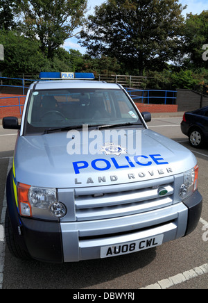 Norfolk Constabulary Land Rover, Police vehicle, England UK vehicles Stock Photo