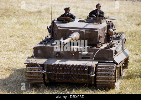 Model Tiger Tank at the War and Peace Revival Show, Kent, UK Stock Photo