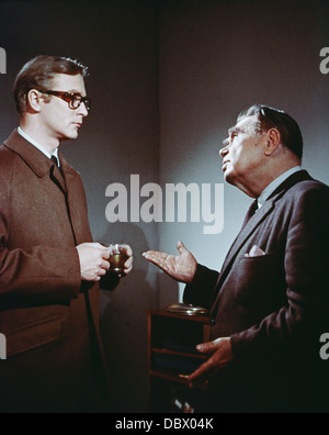 1960s 1967 FILM OF LEN DEIGHTON'S NOVEL FUNERAL IN BERLIN STARRING MICHAEL CAINE AS HARRY PALMER WITH  OSCAR HOMOLKA Stock Photo