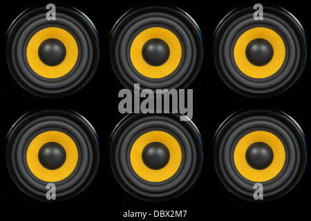 Audio Speaker Cone Detail Background Photo (can be used for seamless pattern) Stock Photo