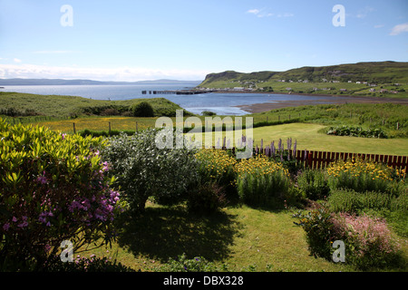 The serene Bay of Uig on the north west coast of Skye Stock Photo