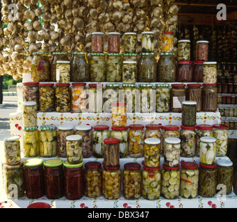Gargano Peninsula market stall, Puglia (Apulia) Stock Photo