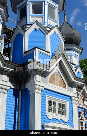 Russian wooden Church from 1866  in Druskininkai, Lithuania, Europe Stock Photo