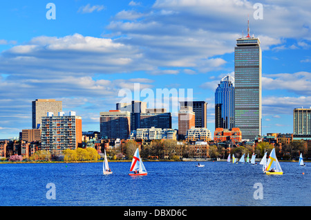 Boston, Massachusetts Skyline at Back Bay district. Stock Photo