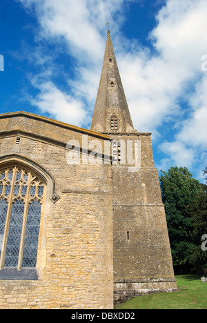 View of St Nicholas' Church in Saintbury, Gloucestershire Stock Photo
