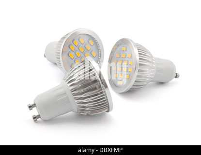 Led light bulbs with clipping path Stock Photo