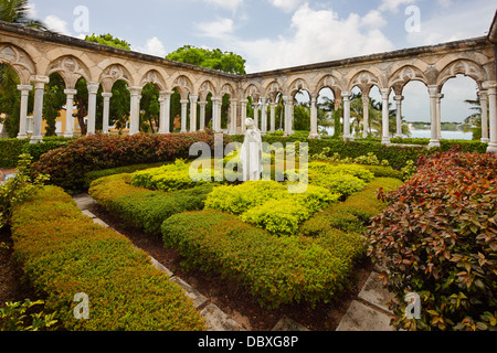 Versailles Gardens French Cloister, Nassau, New Providence Island, Bahamas Stock Photo