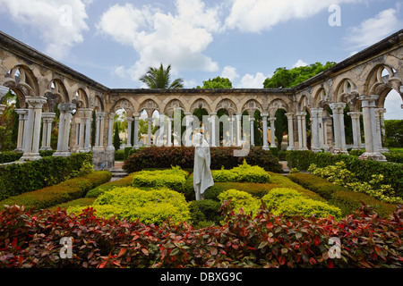 Versailles Gardens French Cloister, Nassau, New Providence Island, Bahamas Stock Photo