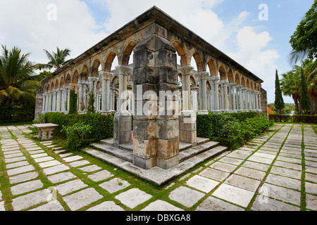 Versailles Gardens French Cloister, Nassau, New Providence Island, Bahamas Stock Photo