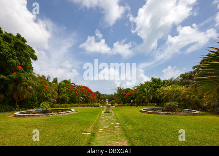 Versailles Gardens French Cloister, Nassau, New Providence Island, Bahamas Stock Photo