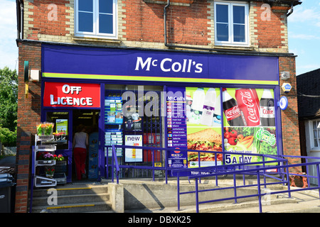 McColl's newsagent, High Street, Goring-on-Thames, Oxfordshire, England, United Kingdom Stock Photo