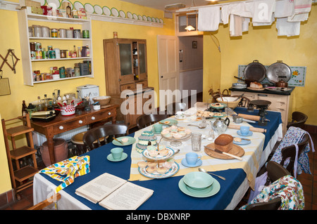 World of James Herriot Museum, home, veterinary office of Alf Wight, author of All Creatures Great and Small circa 1940s kitchen Stock Photo