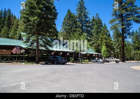 The Dardanelles at Sonora Pass along California's Highway 108 in the Sierra Nevada Mountains a very isolated store campground Stock Photo